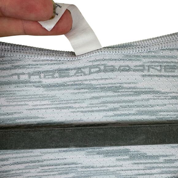 Under Armour Pale Purple Heather Long Sleeve Threadborne Mesh Athletic Top Sz M - Picture 5 of 6